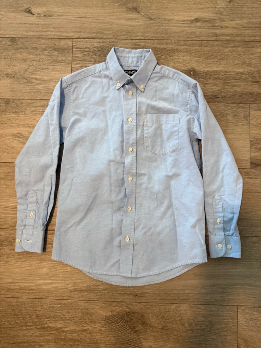 Chaps Light Blue Button-Down Dress Shirt